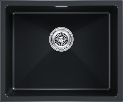 Кухонная мойка Paulmark LUMI 55UNI LU55-BLM 45х55 цвет черный